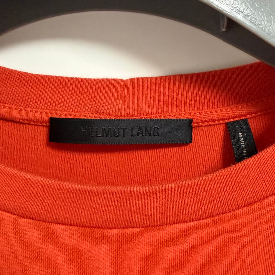 헬무트랭 오렌지 반팔 티셔츠 상품이미지3