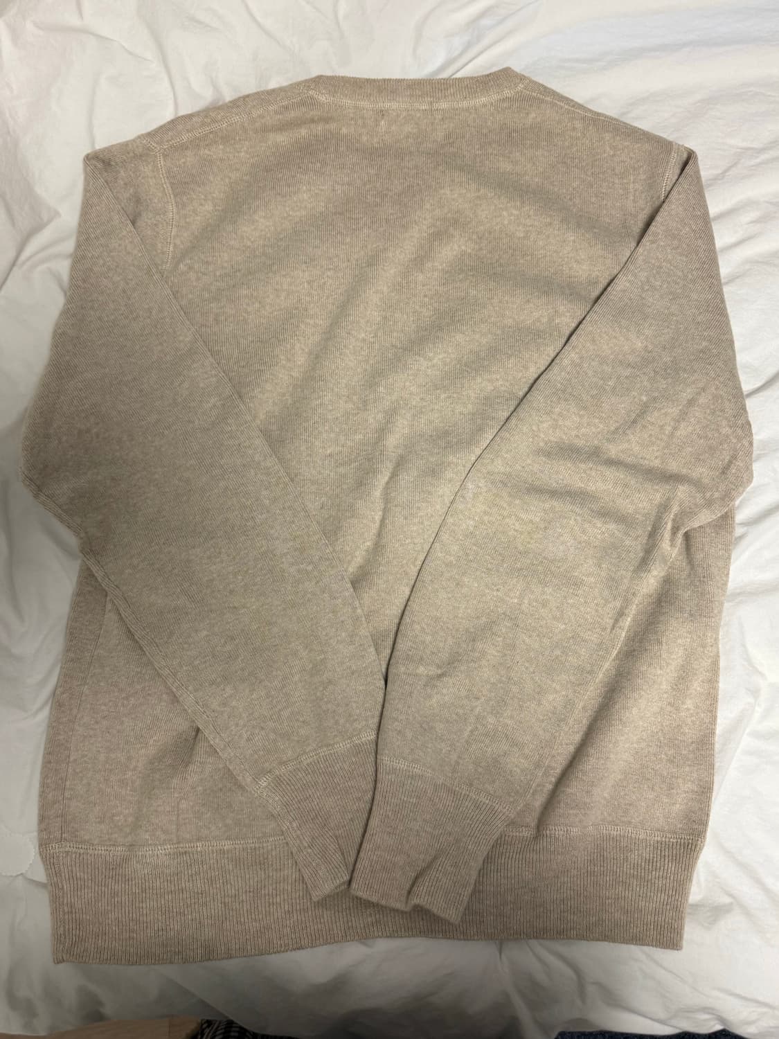 폴로 랄프로렌 베이지 맨투맨 M(콤드 코튼 니트 스웨터) 상품이미지5