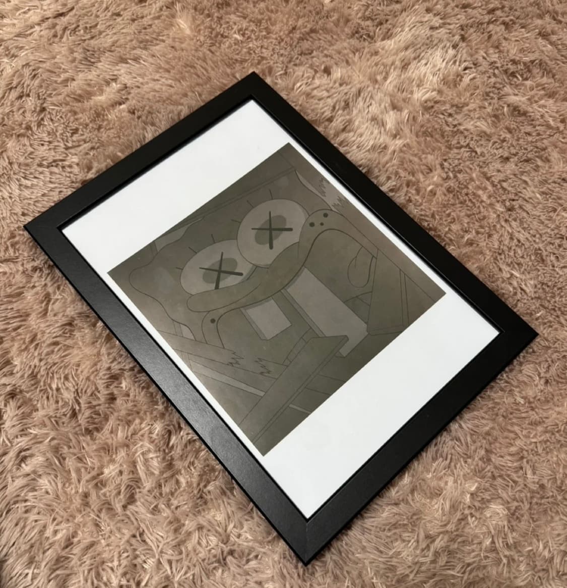 KAWS X 스펀지밥 그림액자(정품) 상품이미지1