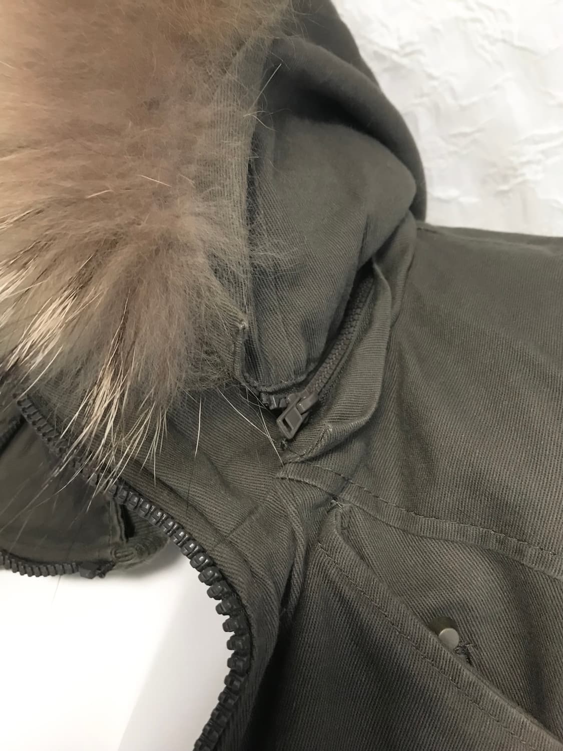 빈티지 00s y2k 라쿤퍼 후드 포켓 야상 점퍼 자켓 상품이미지7