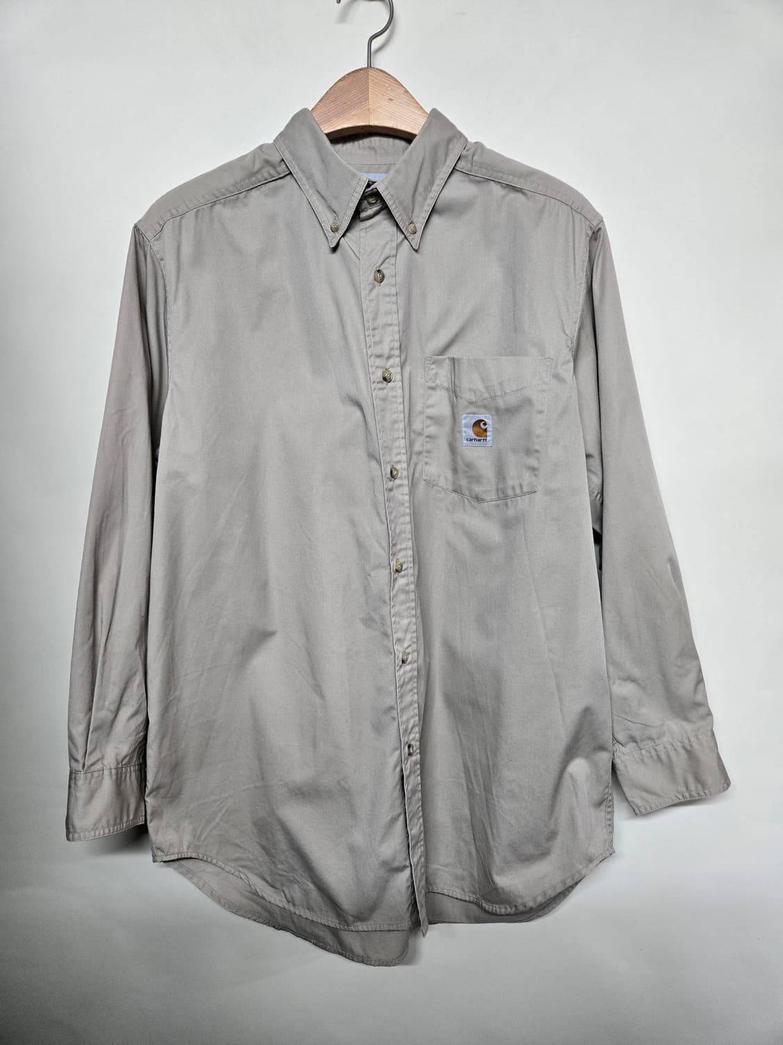 칼하트 긴팔 원포켓  셔츠 베이지 L 상품이미지1