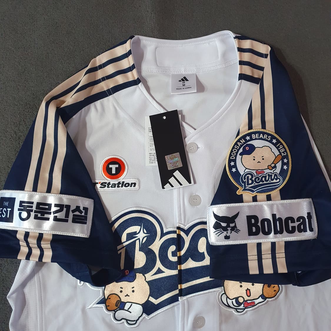 아디다스 망곰 두산베어스 어센틱 노마킹 유니폼 M 95 상품이미지3