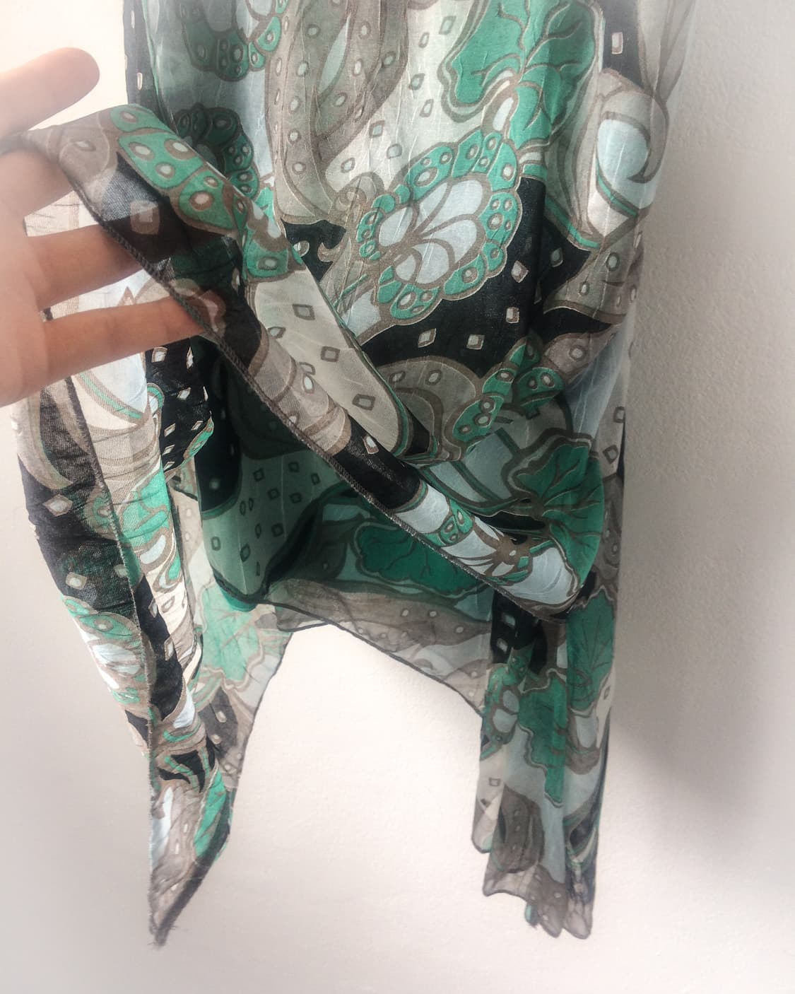 Pattern point unbalanced sleeveless 상품이미지5