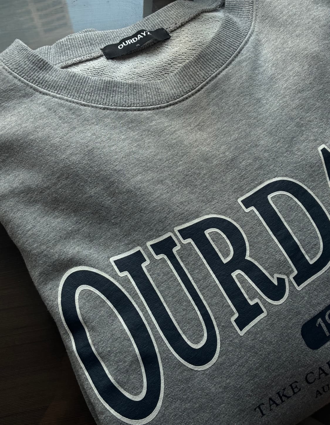 (XL) 아워데이즈 ODZ 어센틱 로고 맨투맨 [MELANGE GREY] 상품이미지8