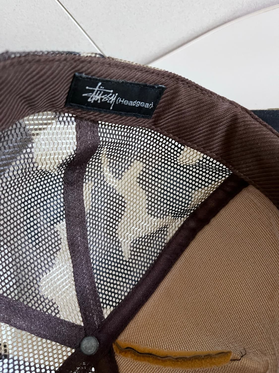 stussy 스컬 음각 빈티지 매시캡 상품이미지7