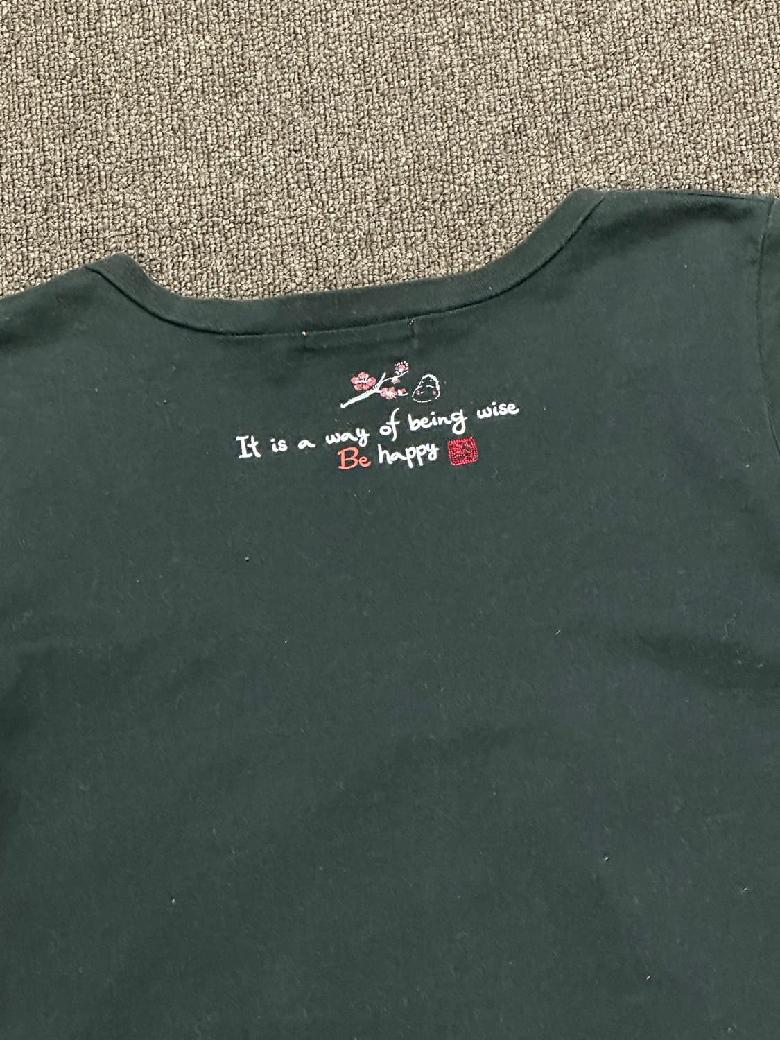 L)Japanese vintage 여성 v넥 드래곤 그래픽 반팔 상품이미지6
