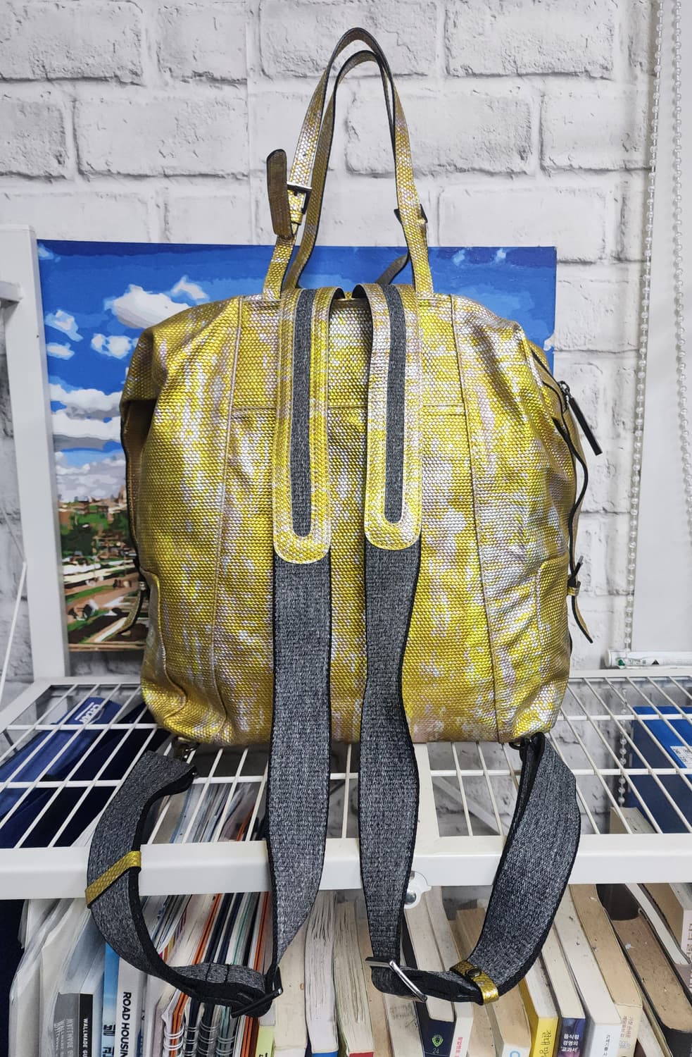 242 여성백팩 H by 이카트리나 판타스틱 옐로우 GD92 상품이미지3