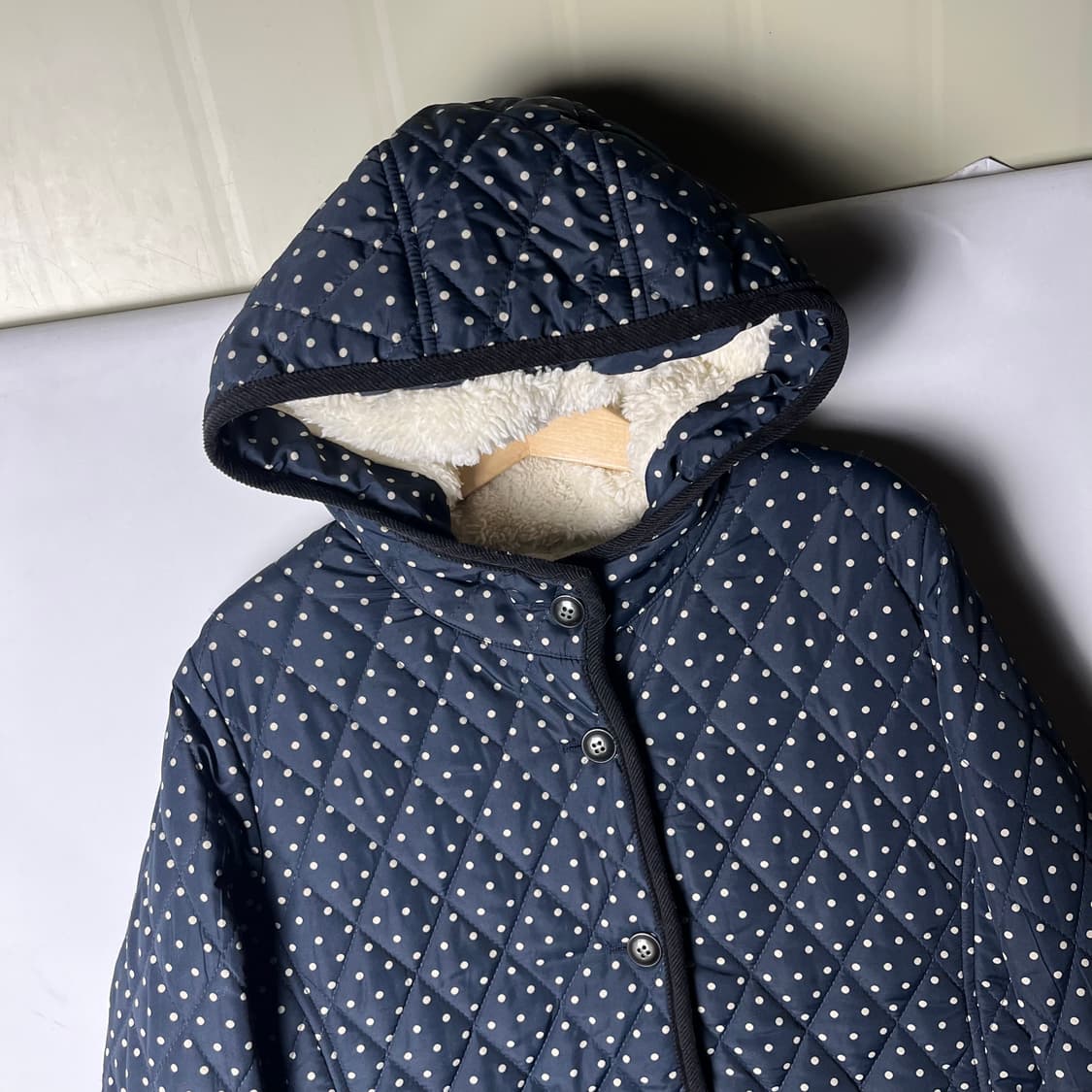 [JPN] 빈티지 퀼팅 도트 자켓 (플리스안감) 상품이미지3