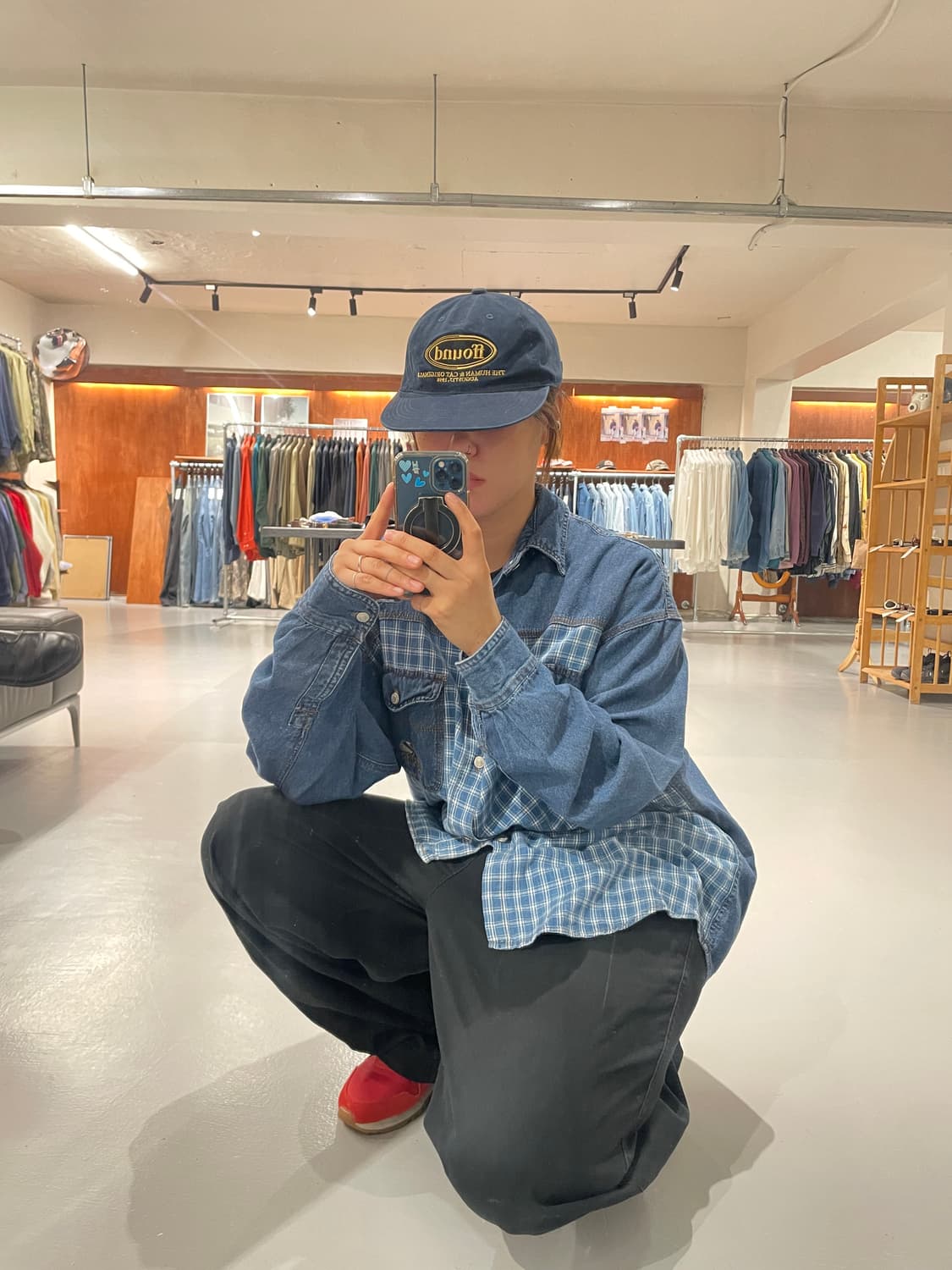 Vintage two pocket denim shirt  상품이미지2