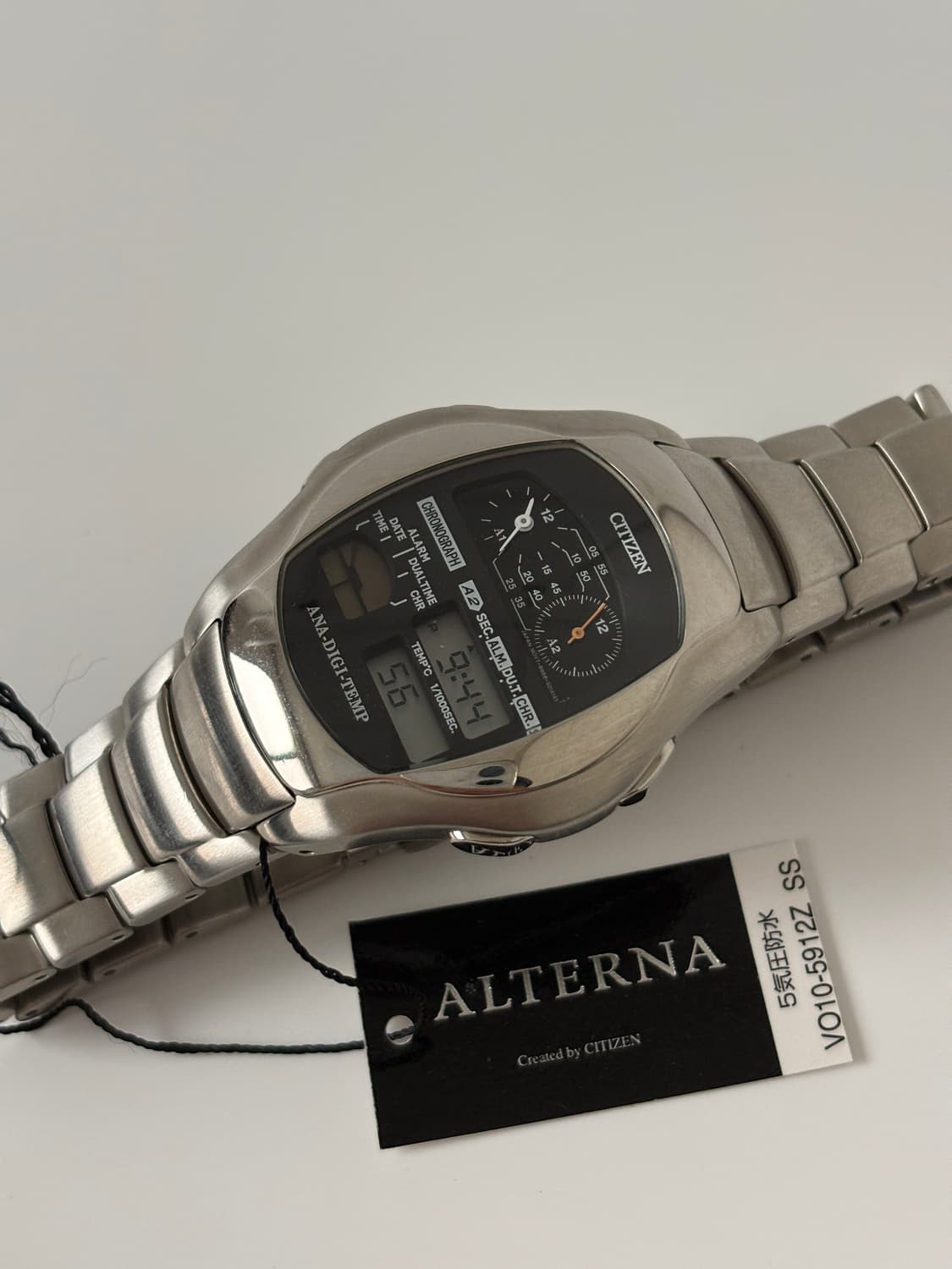 시티즌 2000년대 Oxy Alterna 아나디지템포 실버 쿼츠 남성 상품이미지5