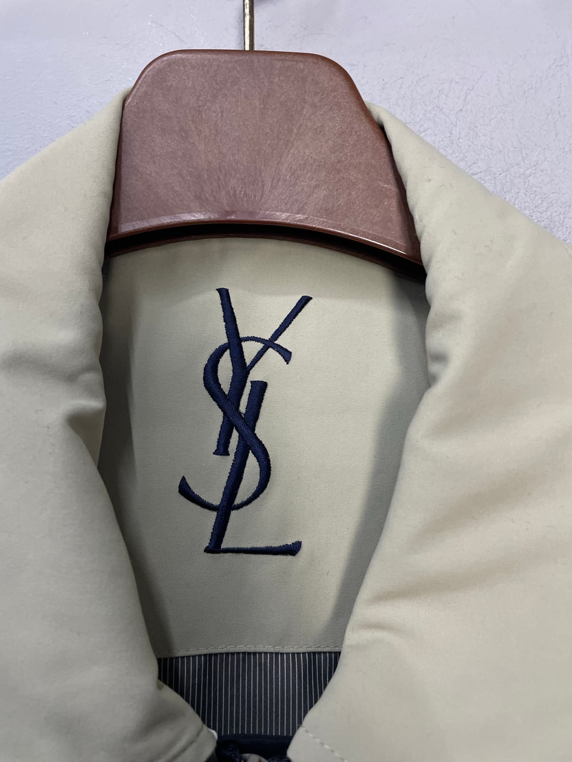 입생로랑 로고자수 블루종 자켓 H1810 상품이미지5