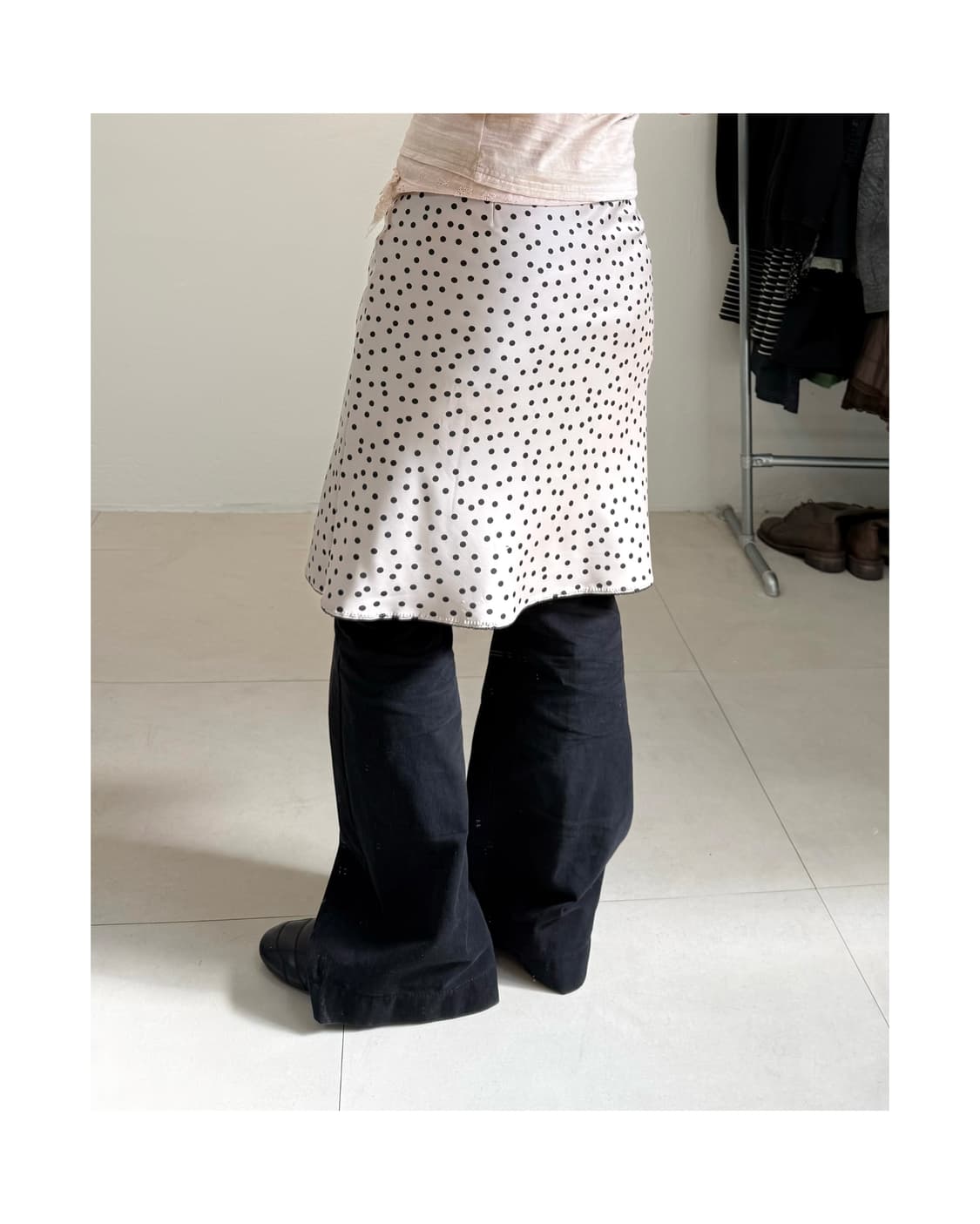 빈티지 도트 스커트 상품이미지2