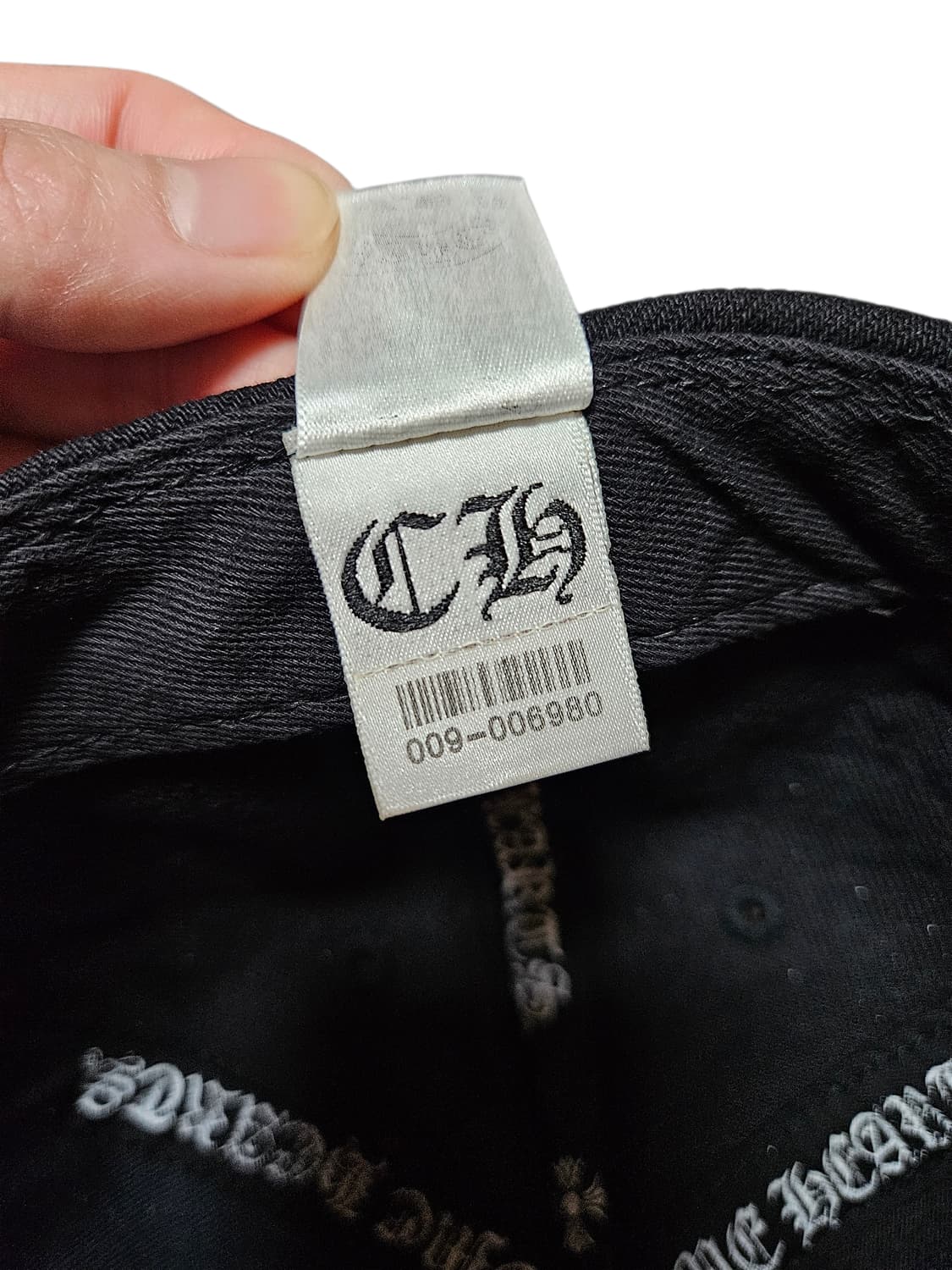 크롬하츠 홀스슈 볼캡 모자 블랙 상품이미지7