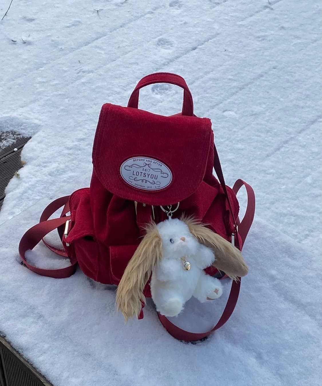 LOTS YOU Chubby Backpack Red 구함 상품이미지1