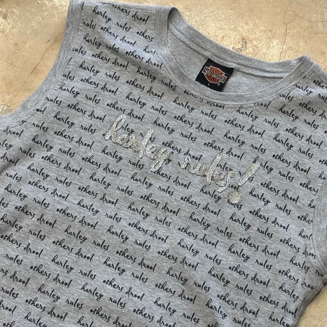 🫶🏻할리데이비슨 harley rules 패턴 여성용 슬리브리스🫶🏻 상품이미지2