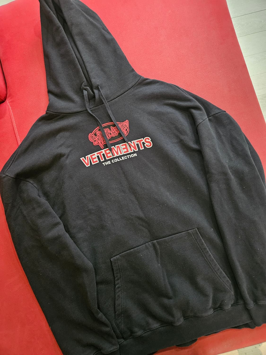 [S] 베트멍 오버핏 후드 블랙 상품이미지1