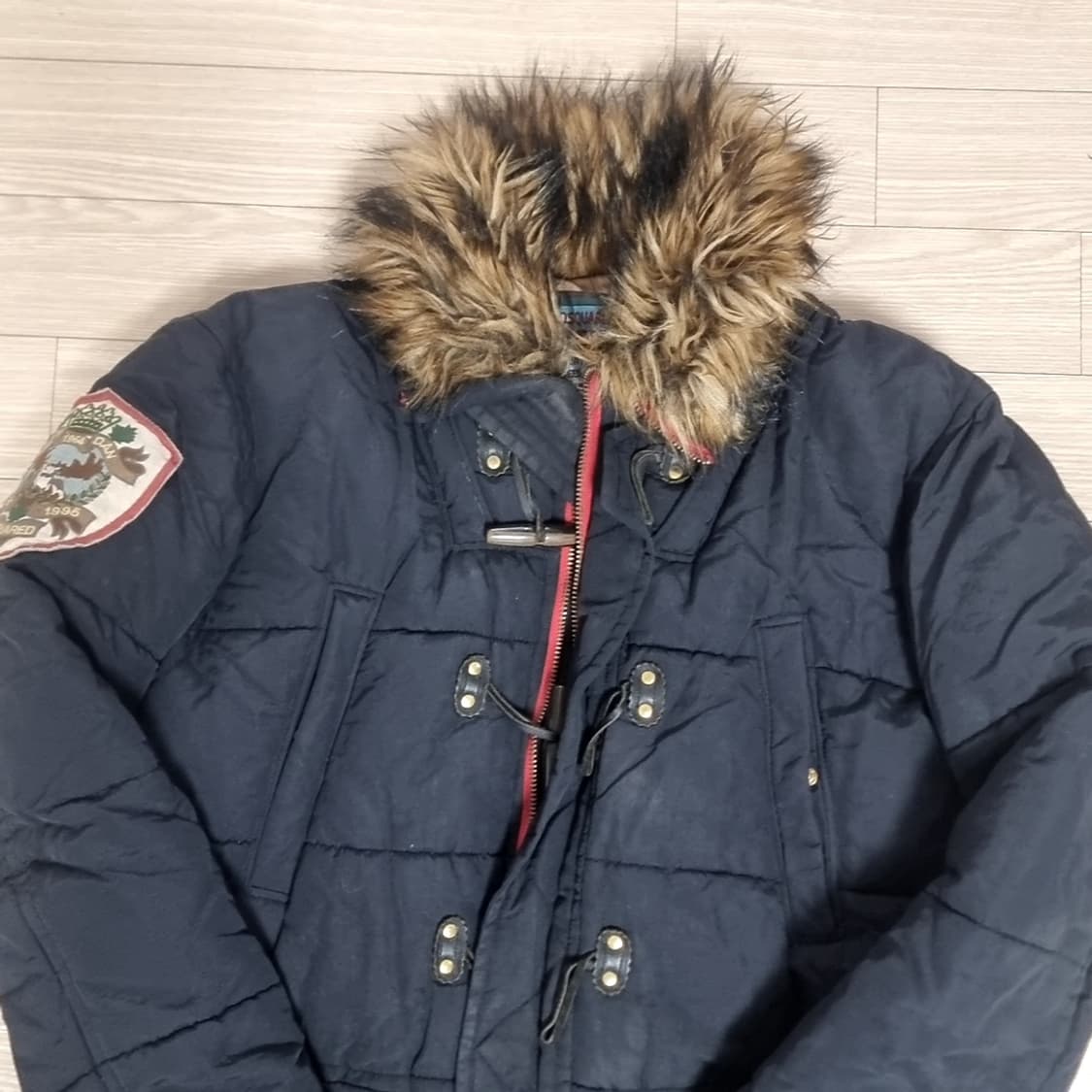 DSQUARED2 퍼 후드 패딩 블랙(50) 상품이미지2