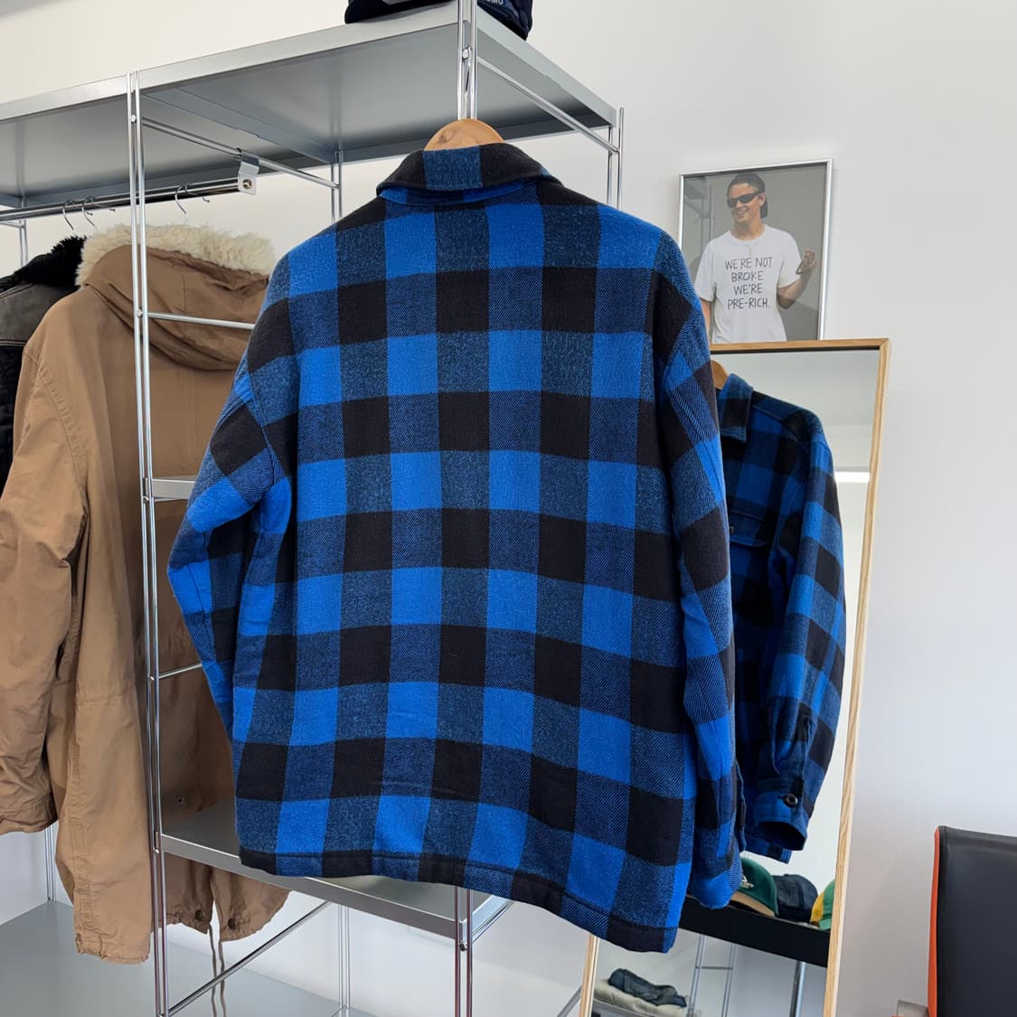 일본 빈티지 럼버잭 체크 플란넬 자켓 (M)    상품이미지6