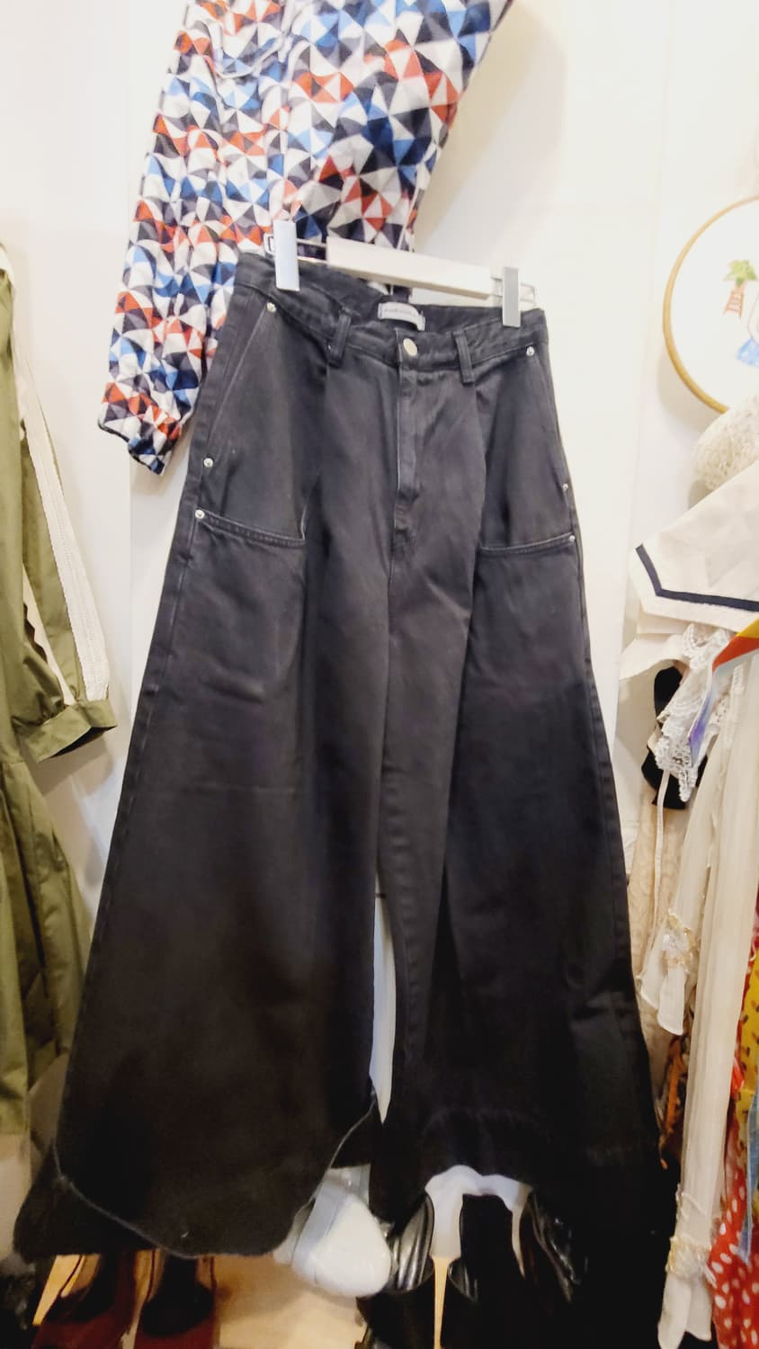 1.이로 멀티 집업  블루종 2.블랙진 와이드 와이드 팬츠 상품이미지6