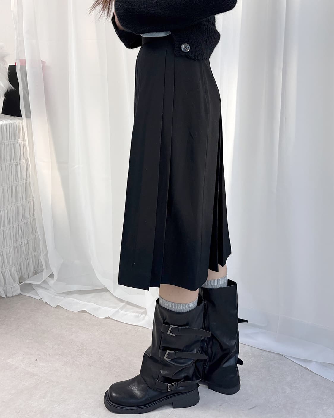 Christian Dior prêt-à-porter 플리츠 미디 스커트 상품이미지2