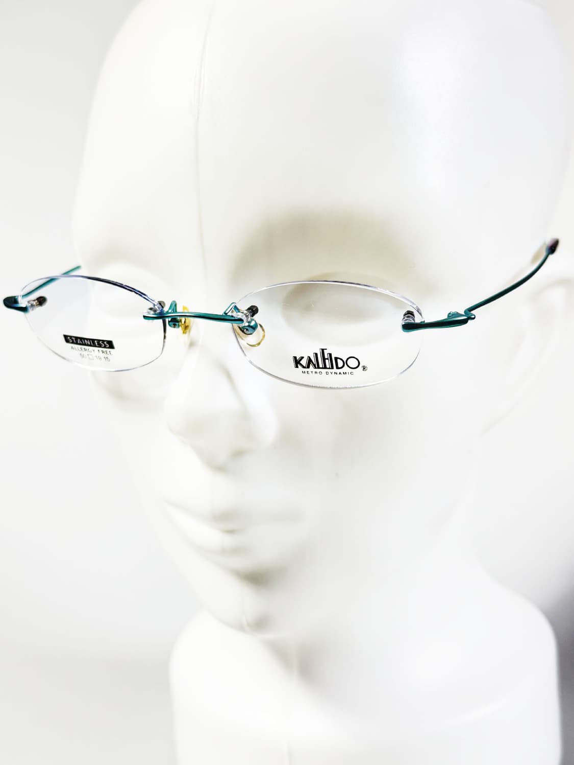 90s KALEIDO 무테 스퀘어 틸 메탈 빈티지 안경 상품이미지8