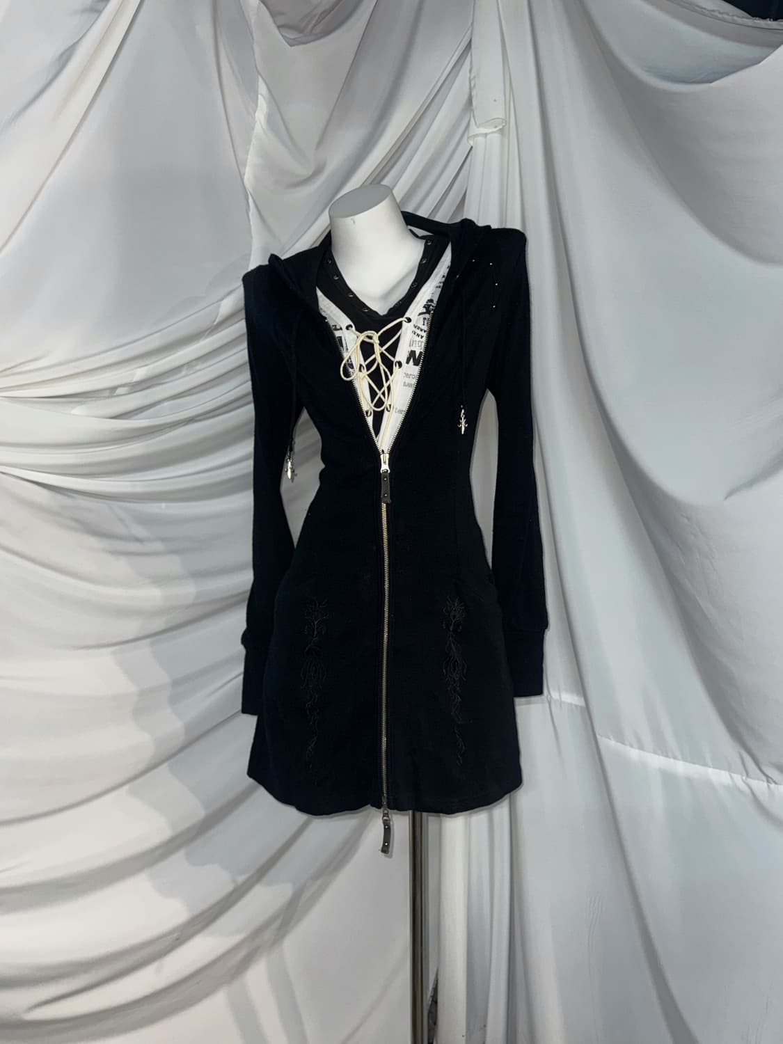 Ozz Croce 오즈크로스 오즈온 아밀리주데일리 아일렛 펑크 코디세트  상품이미지6