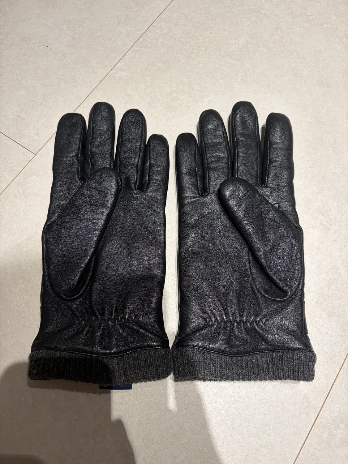 폴로 랄프로렌 퀄팅 가죽장갑 블랙 m  상품이미지2