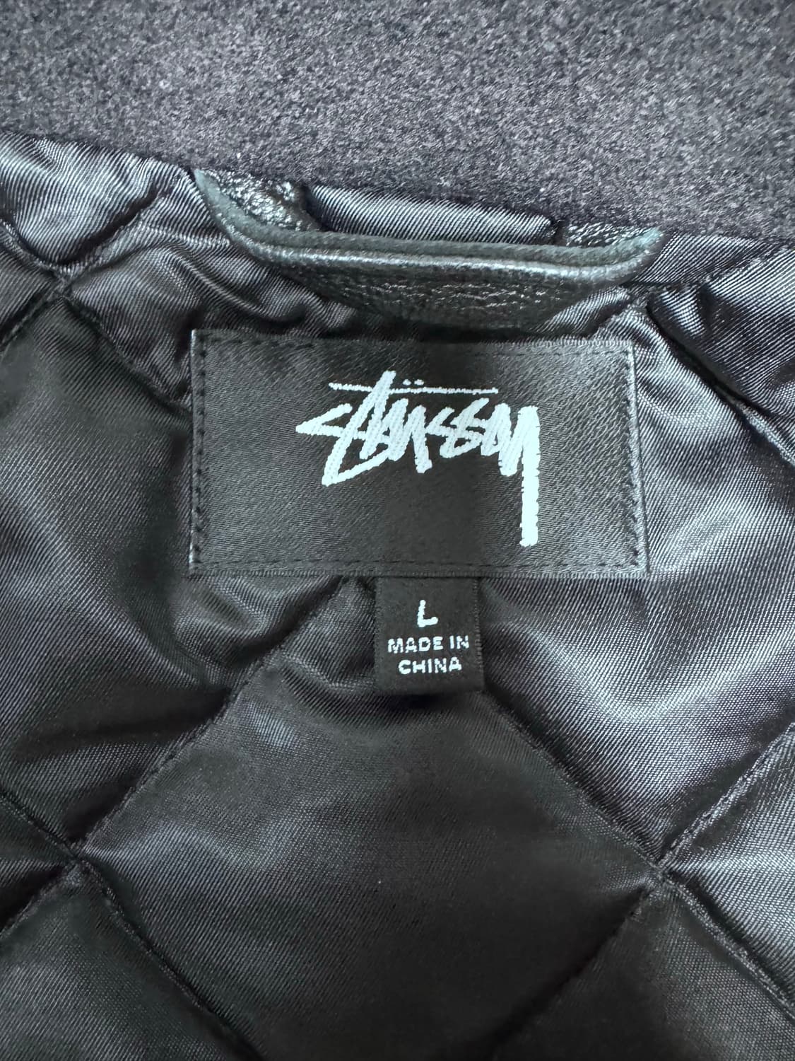 (중고/L) 25 fw 스투시 글로브 바시티 자켓 블랙 L 상품이미지6