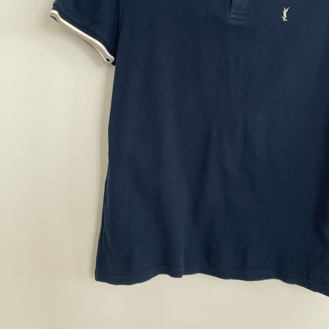 에디슬리먼 13s 생로랑 M,95 카세르 피케 네이비 PK 폴로 티셔츠 상품이미지4