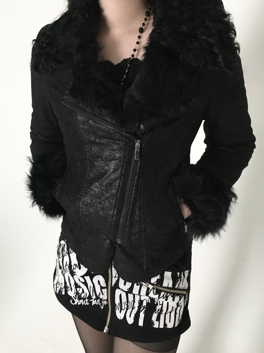 black fur mustang jacket 상품이미지4