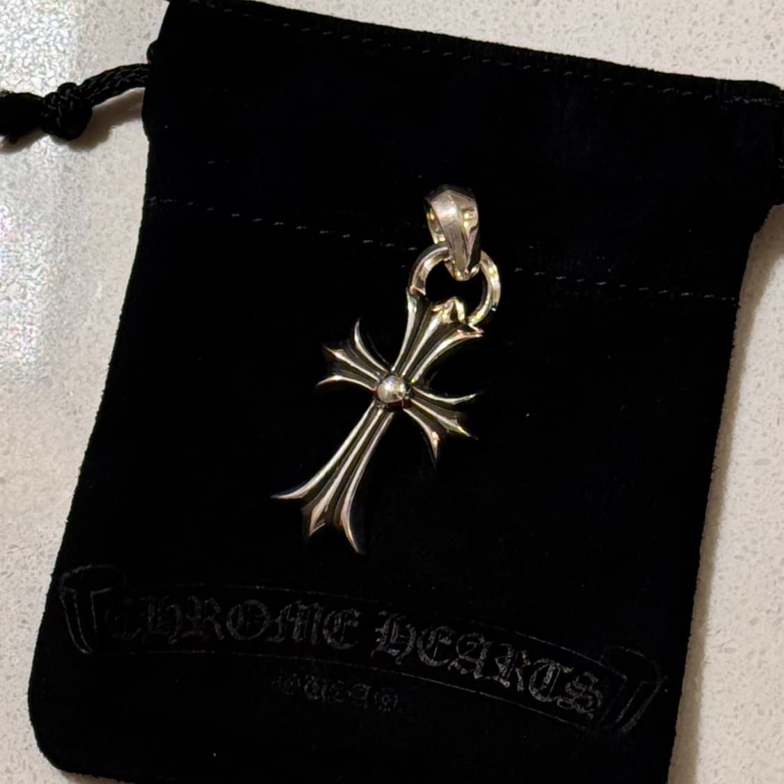 [완전새상품] 크롬하츠 크로스 위드 베일 팬던트 목걸이 상품이미지2