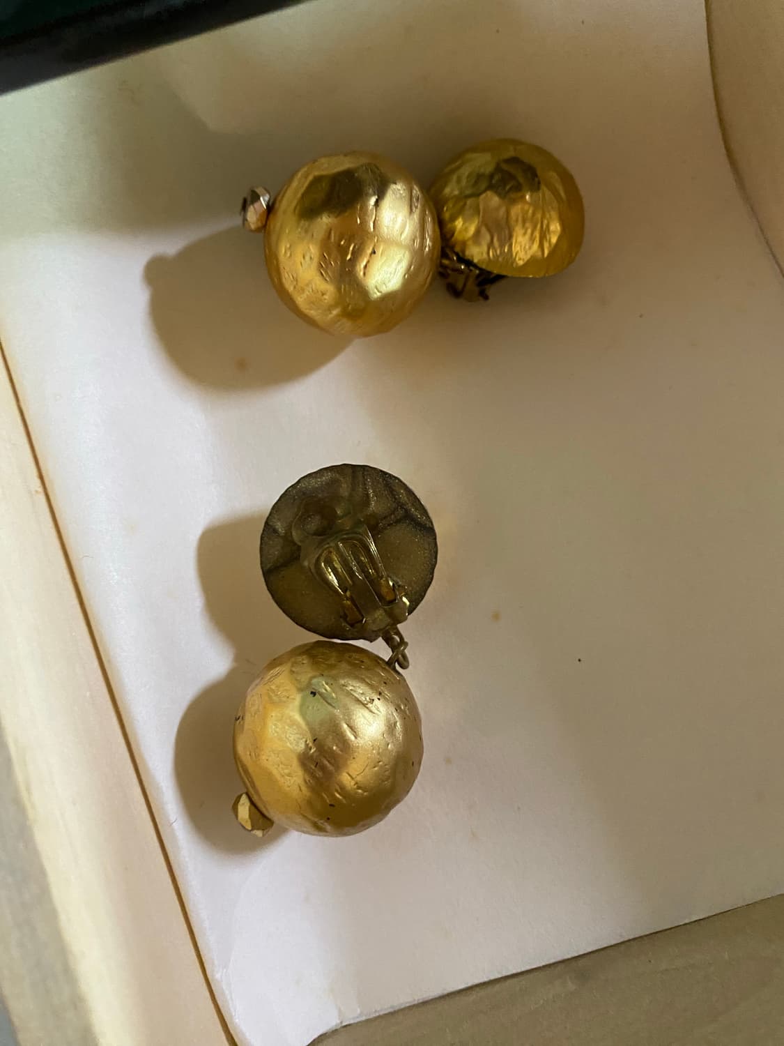 빈티지 금색 볼 귀걸이 귀찌 상품이미지3