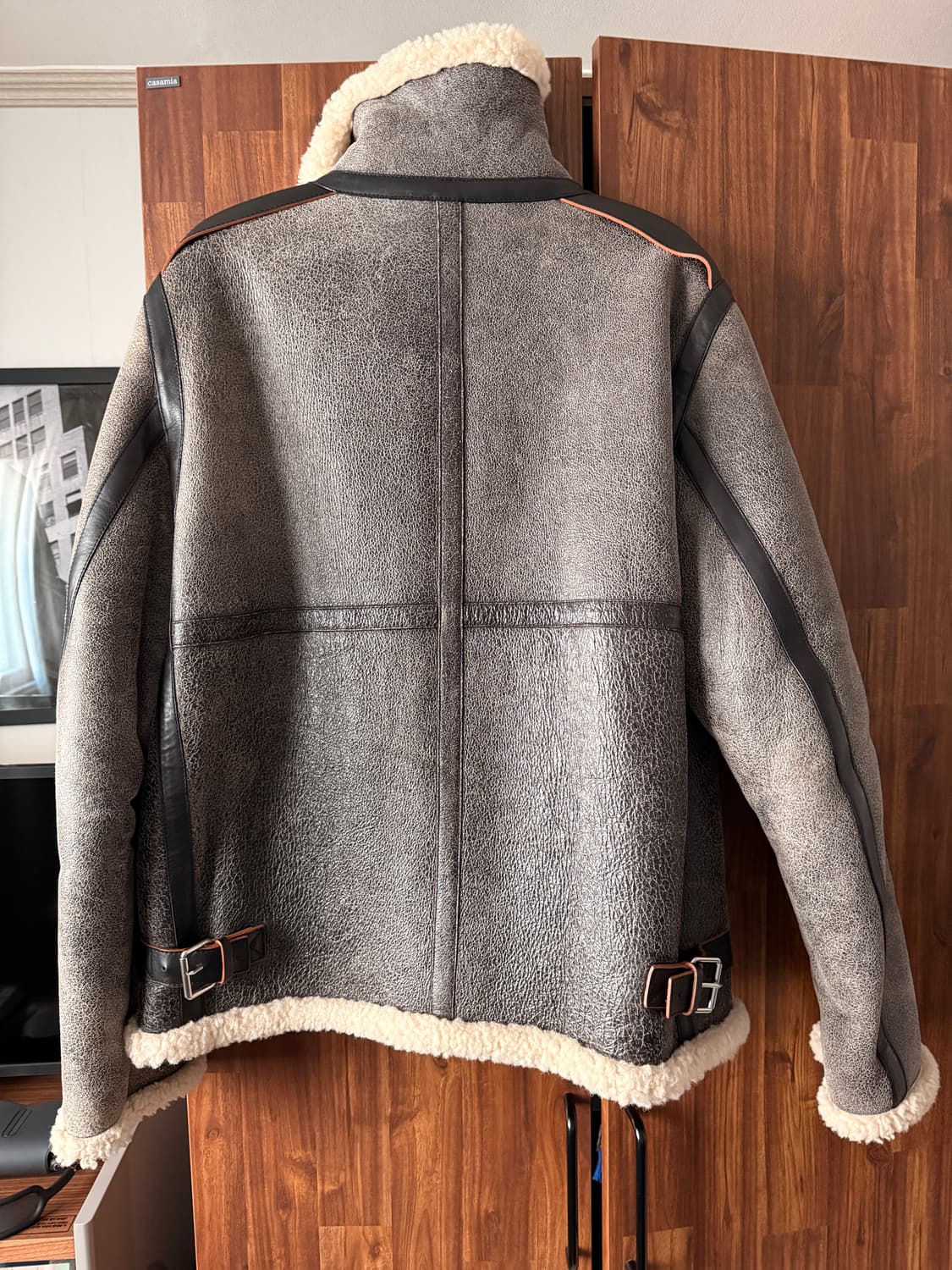 [아크네] 무스탕 무통 자켓 XL 52 상품이미지5