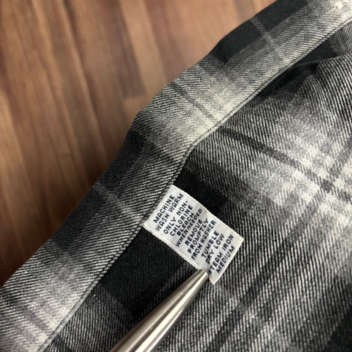 올드 폴로 랄프로렌 플라넬 옴브레 타탄 체크 긴팔 셔츠 상품이미지4