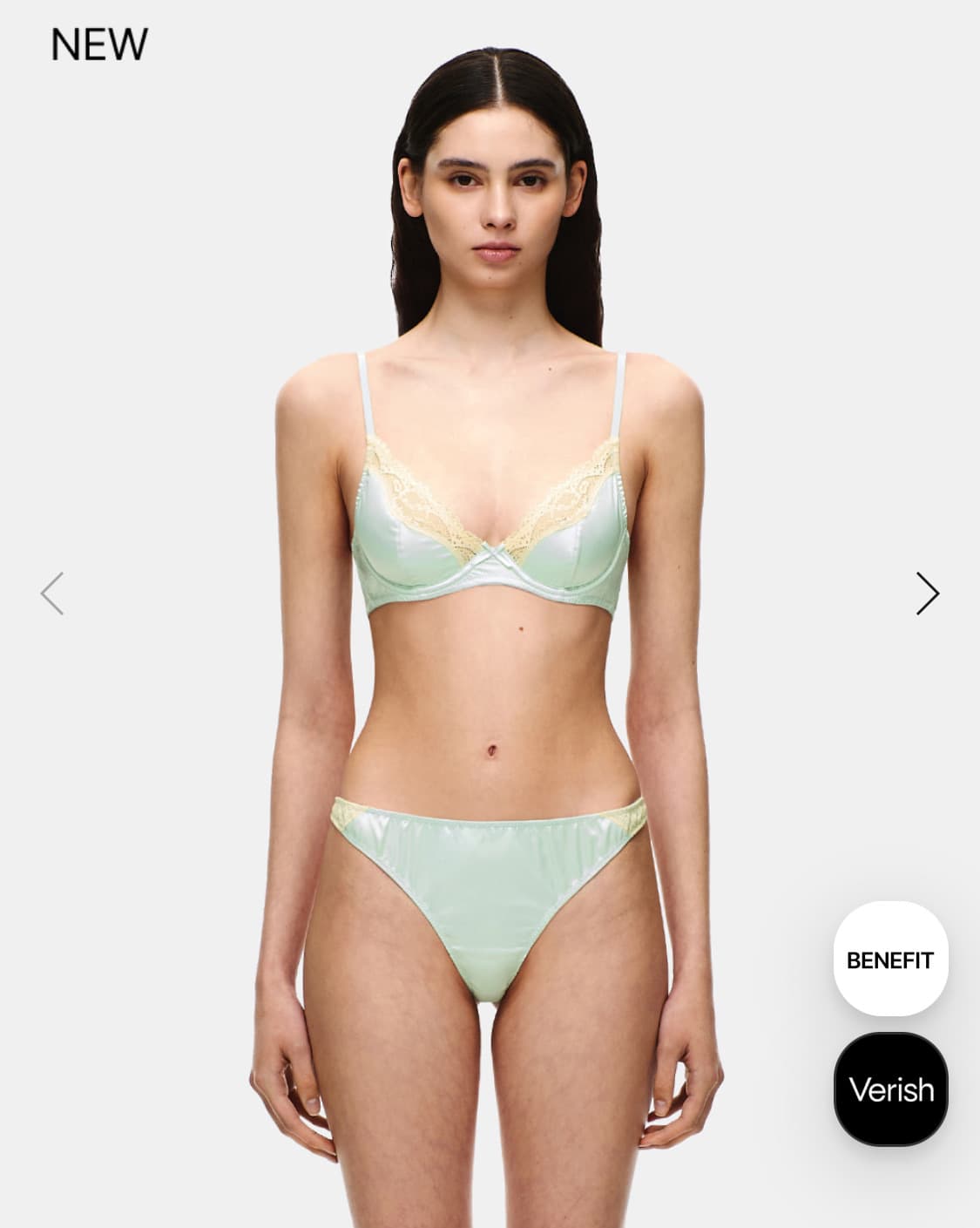 베리시 새틴레이스 와이어 브라 상품이미지2