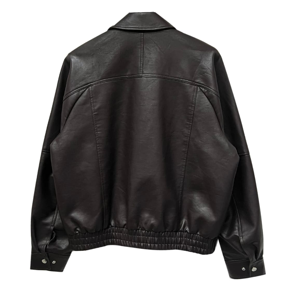 에잇세컨즈 브라운 블루종 레더 자켓 L 상품이미지2