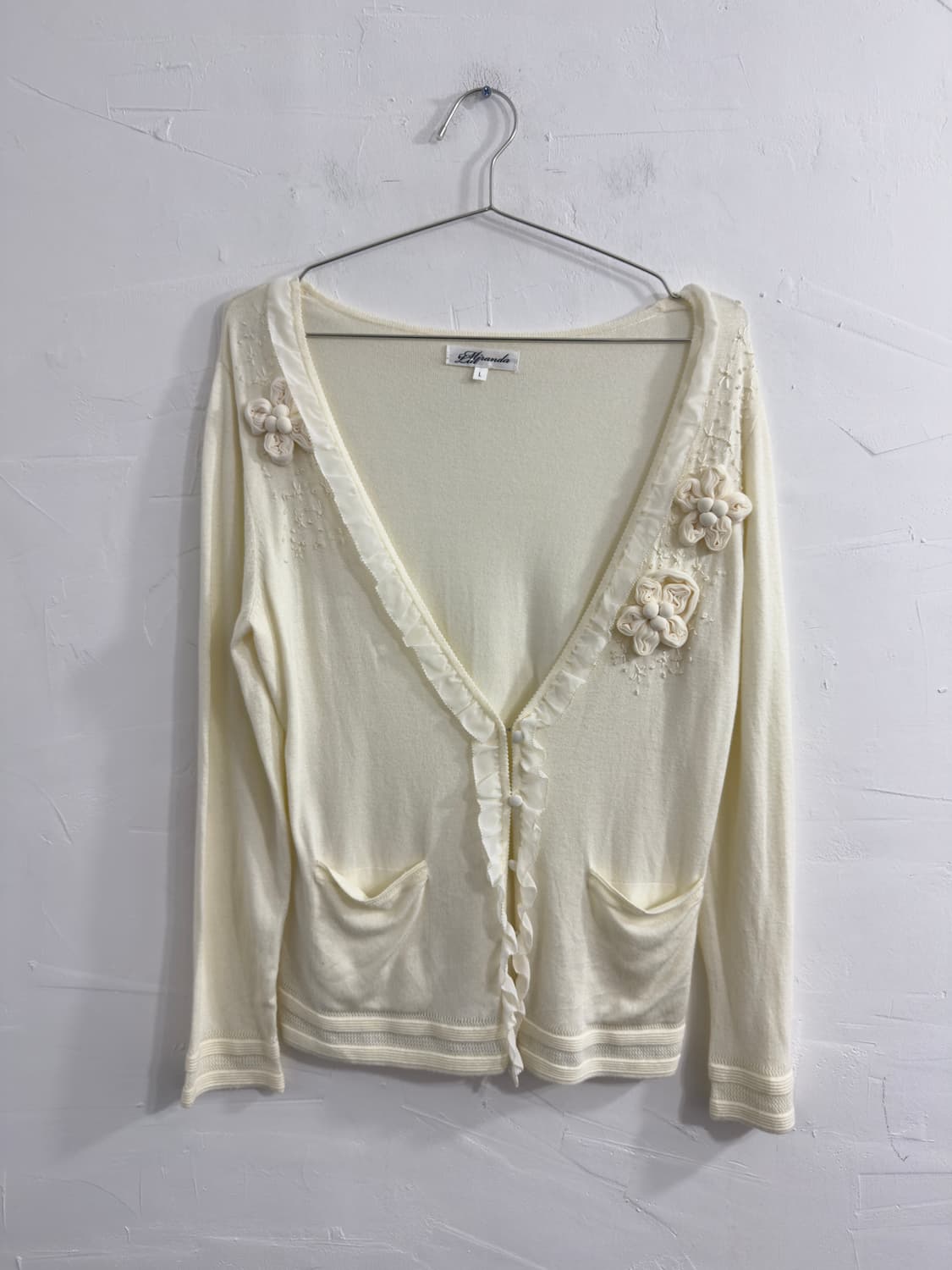flower design cardigan 상품이미지1