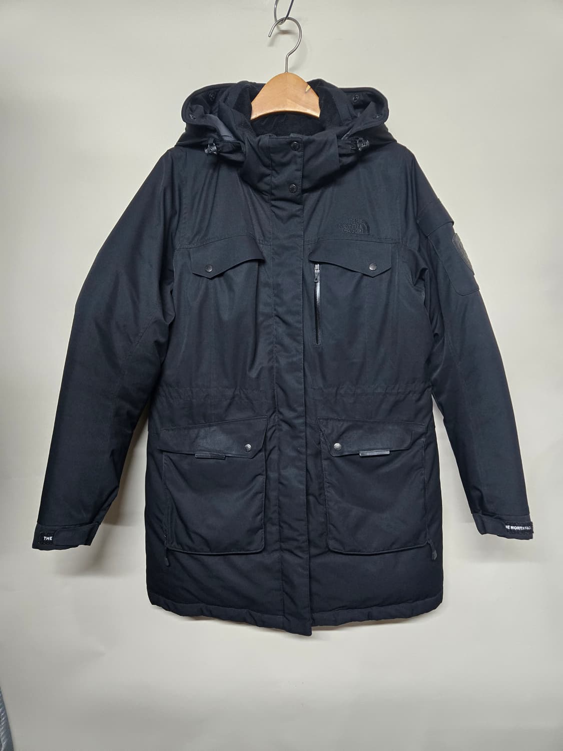 노스페이스 맥머도 구스다운패딩 95 (L) 블랙 모자퍼X 상품이미지1