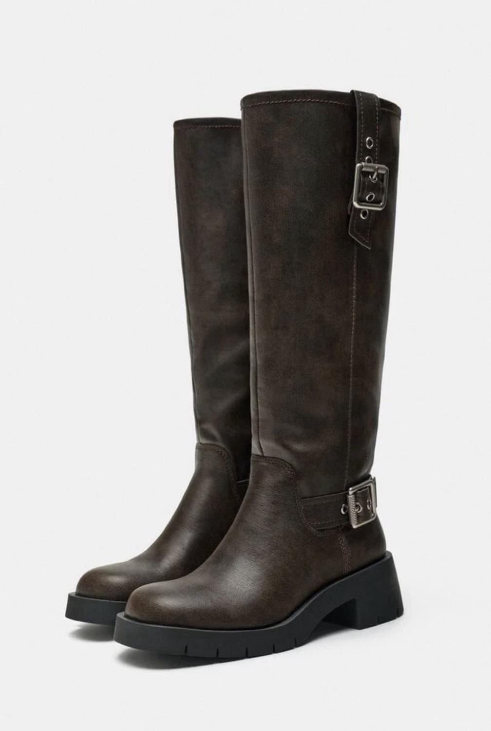 [Zara] 자라 버클 바이커 부츠 EU37 /240cm 상품이미지3