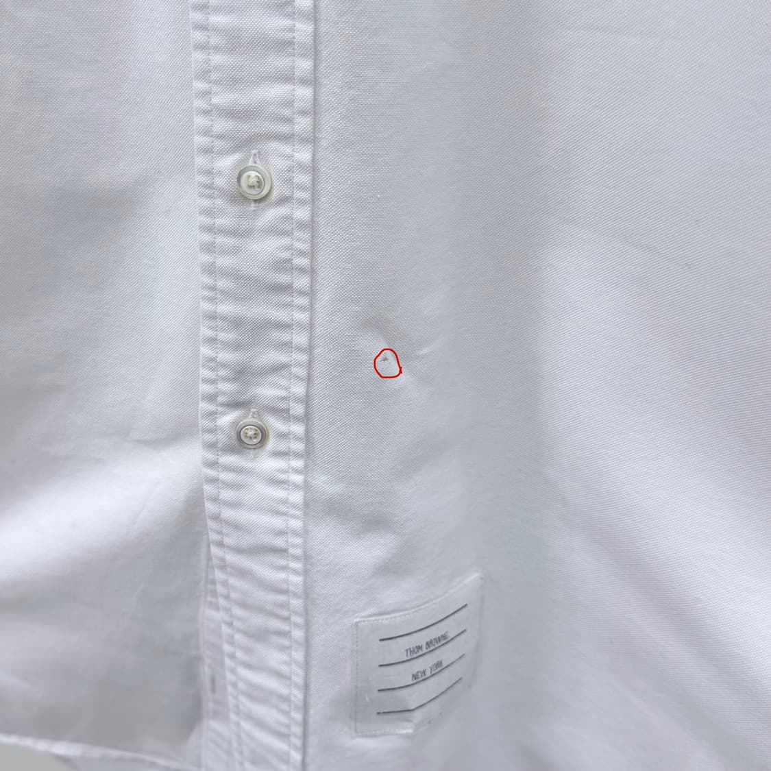 [B급/3] 톰브라운 사선완장 옥스포드 셔츠 화이트 상품이미지8