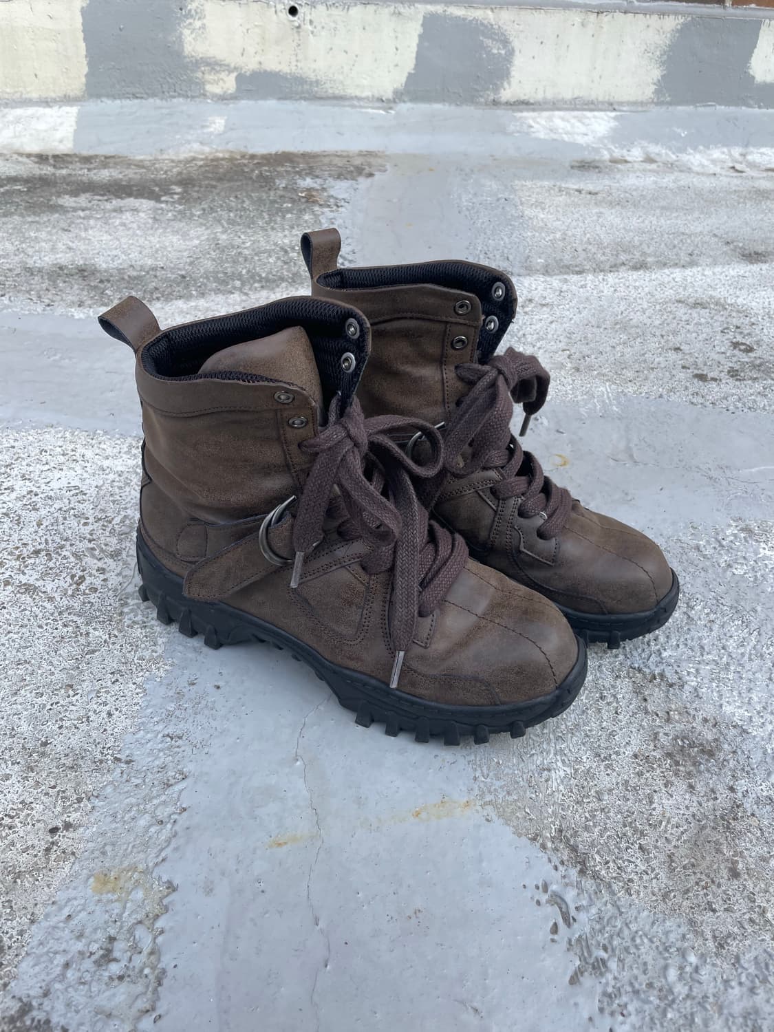 negativethree 네거티브쓰리 엔지니어 부츠 스니커즈 브라운 상품이미지2