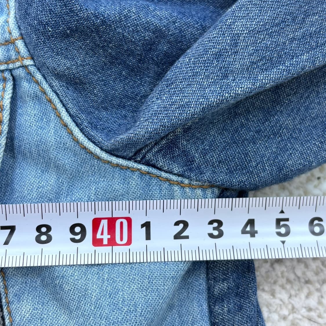 44 오즈세컨 패치워크 데님 자켓 0401E 상품이미지7