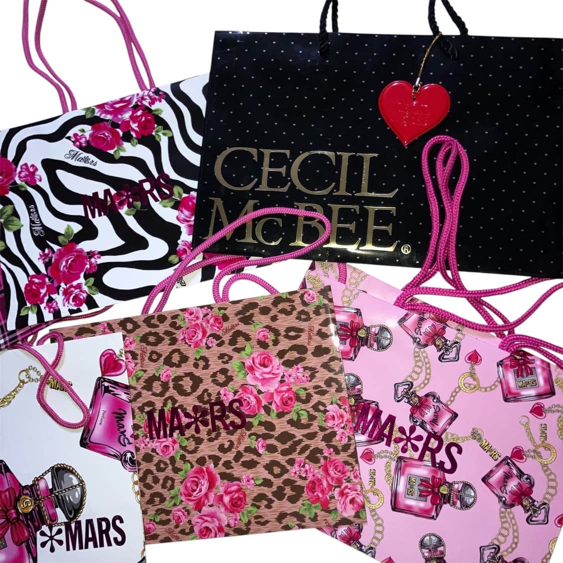 Ma*rs & Cecil McBee 쇼핑백 갸루 일브 핀터깔 헤이세이 상품이미지3