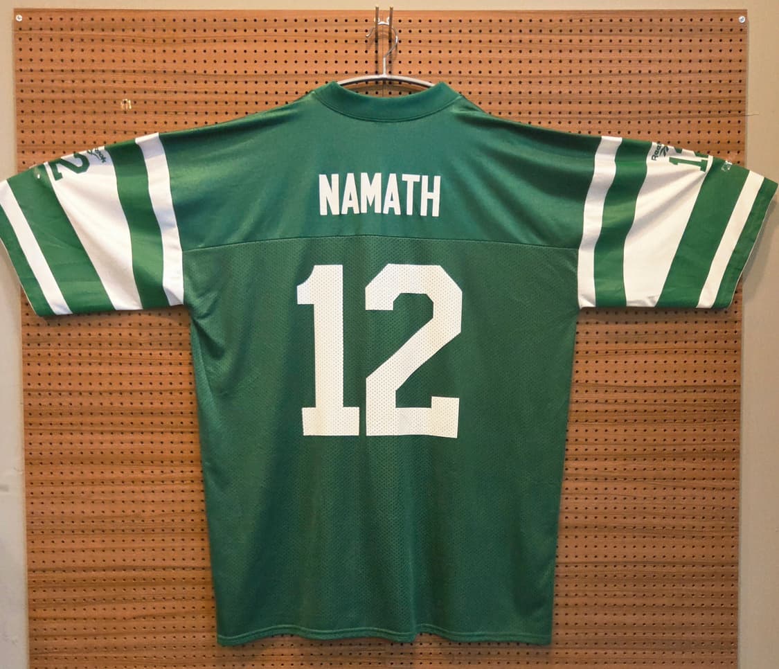 [XL] Reebok NFL 뉴욕 제츠 '조 네이머스' 스로우백 저지 상품이미지2