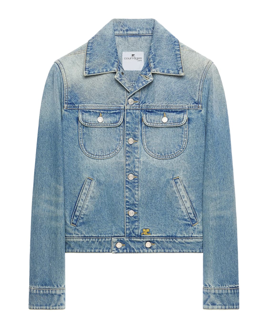 25FW 꾸레쥬 Courreges 블루 트러커 데님 자켓 S 상품이미지1