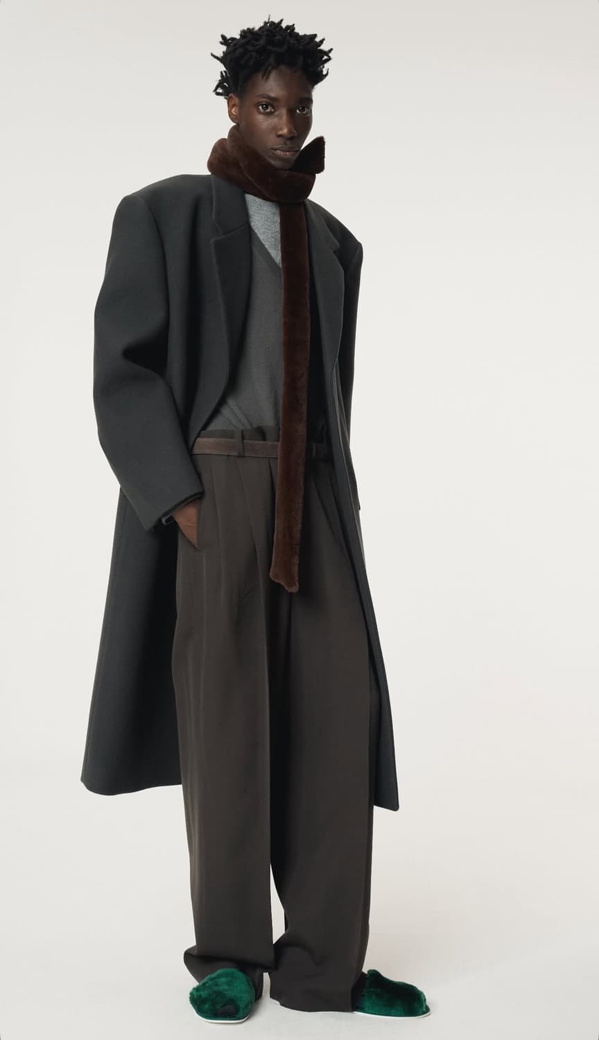 렉토 25FW 울 싱글코트 차콜 그레이 상품이미지10