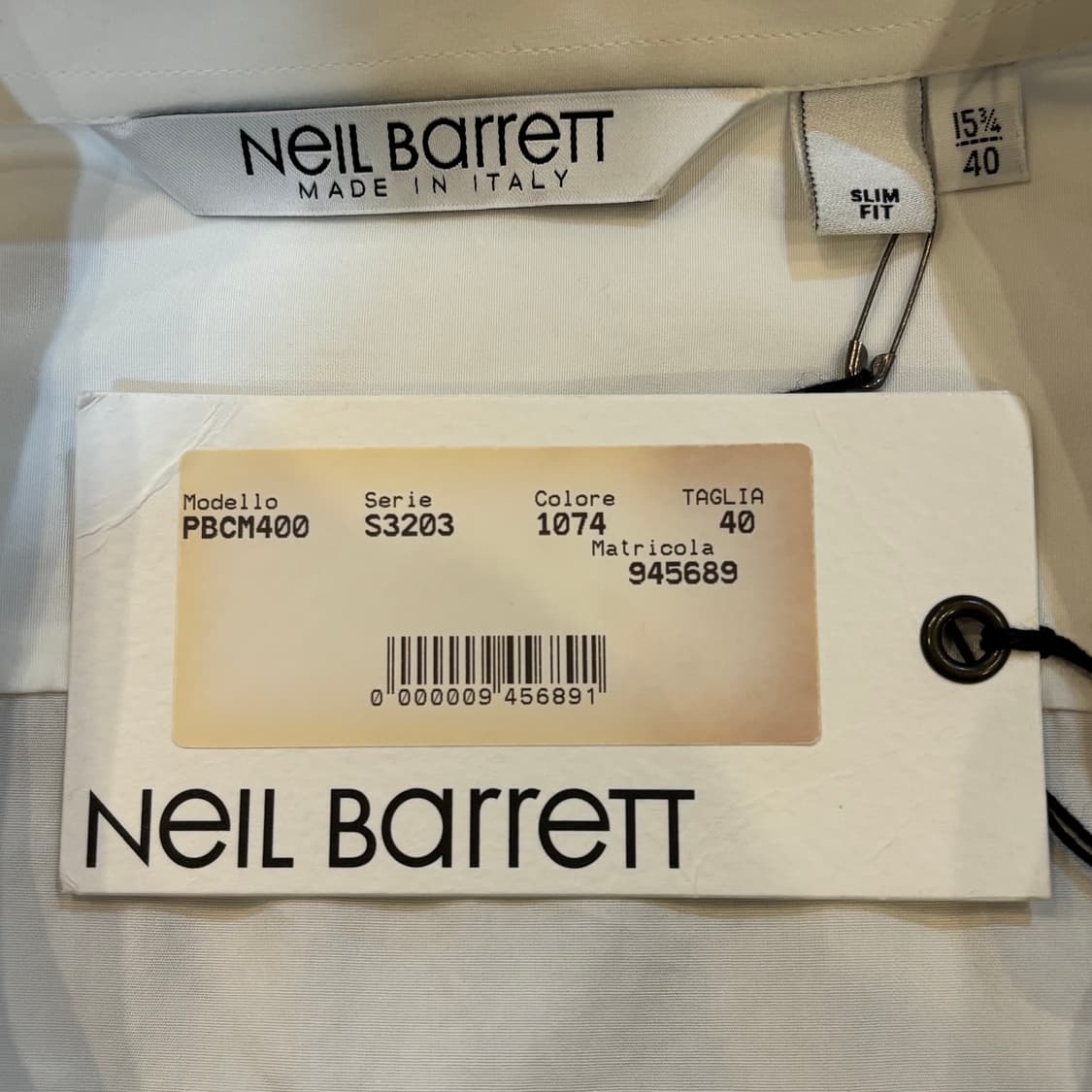 [새상품] neil barrett 닐 바렛 페이크타이 셔츠 상품이미지4