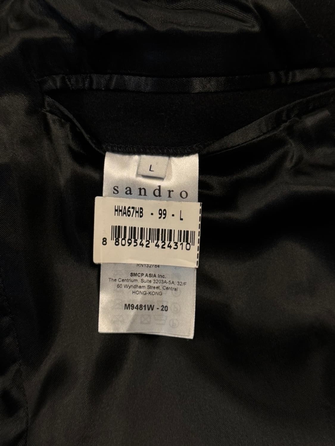 산드로 체스터필드 코트 슬림100 상품이미지7