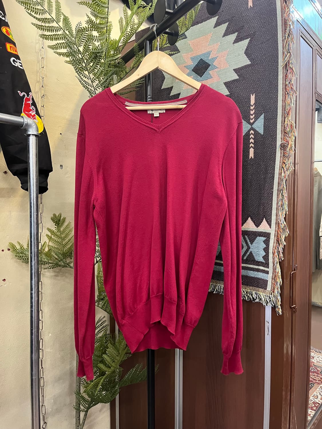 버버리 브이넥 니트 #csz760 상품이미지1