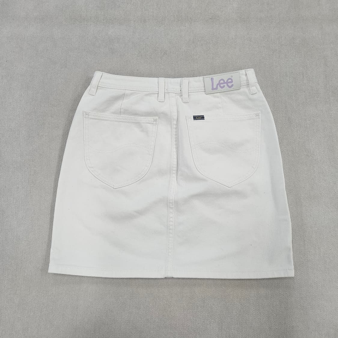M 리 화이트 데님 미니스커트 0608Y2 상품이미지2
